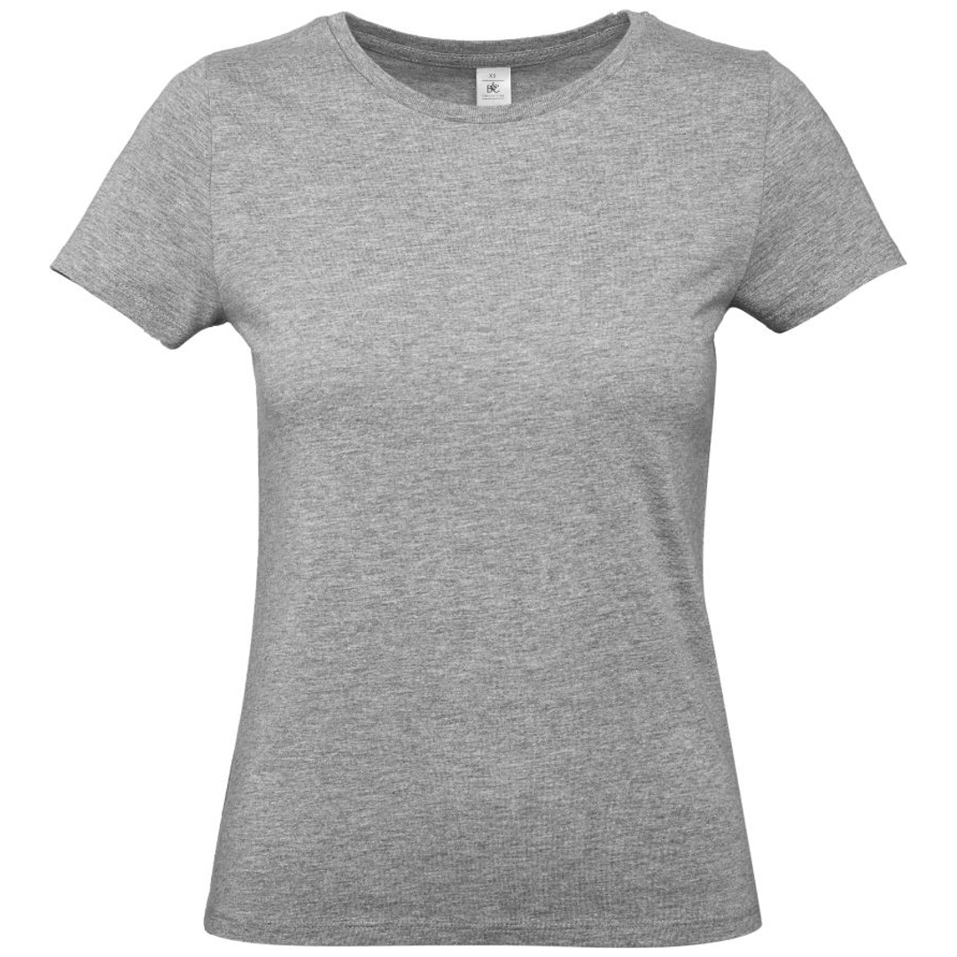 B&C Schweres T-Shirt Damen 01.004T Gr. XL sport grey