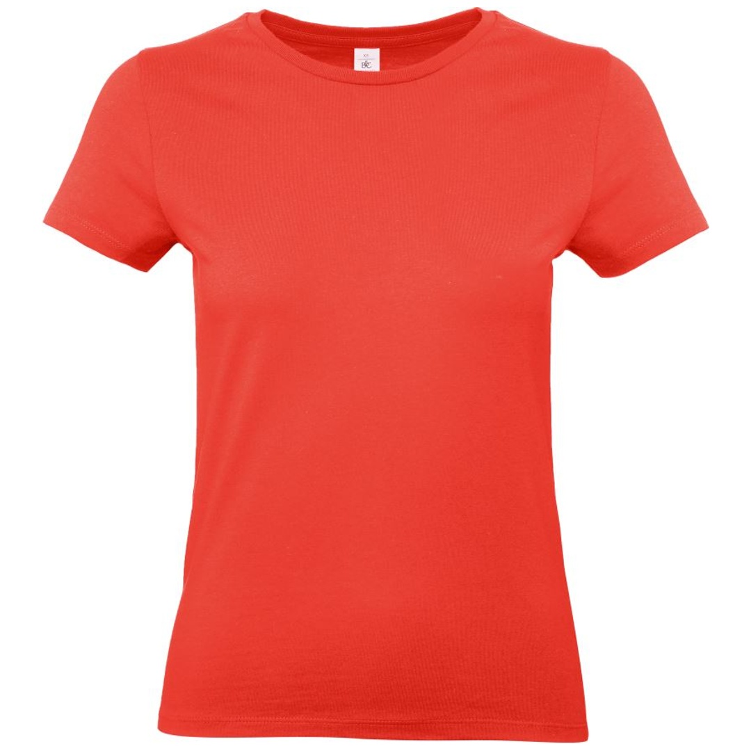 B&C Schweres T-Shirt Damen 01.004T Gr. S sunset orange