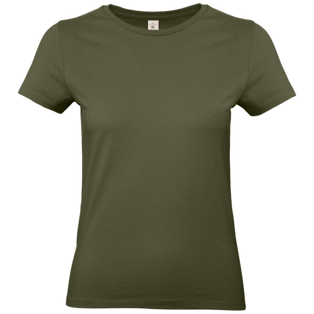 B&C Schweres T-Shirt Damen 01.004T Gr. M urban khaki