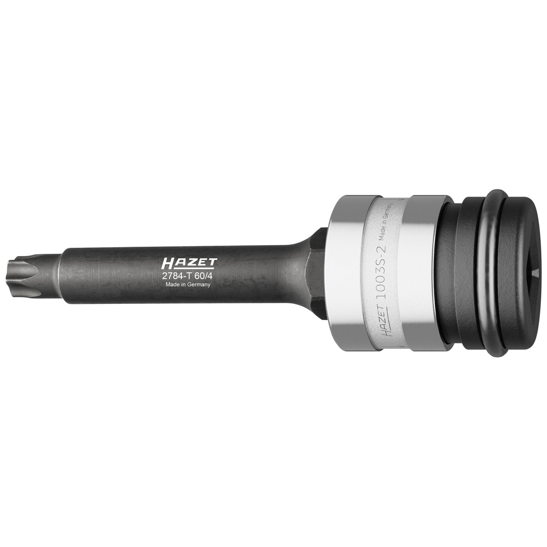 Hazet Bremsscheiben Schraubendreher-Steckschlüsseleinsatz Satz 2784-T60/4, 3/4 (20 mm) Vierkant hohl, 1 (25 mm) Vierkant hohl, 24 mm Außen-Sechskant