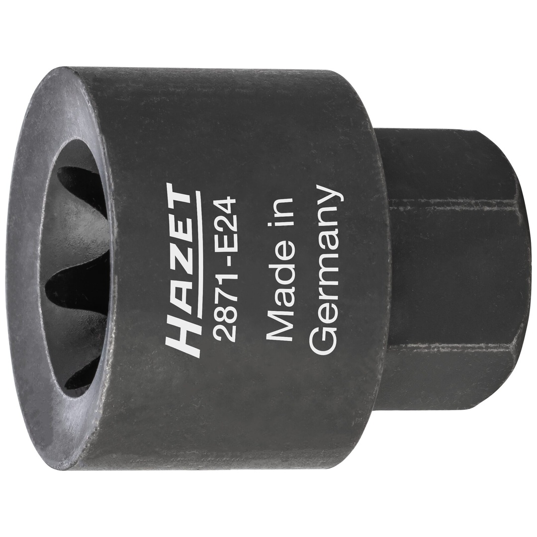 Hazet Bremssattel Einsatz 22 mm Außen-Sechskant, Außen TX Profil, SW E24