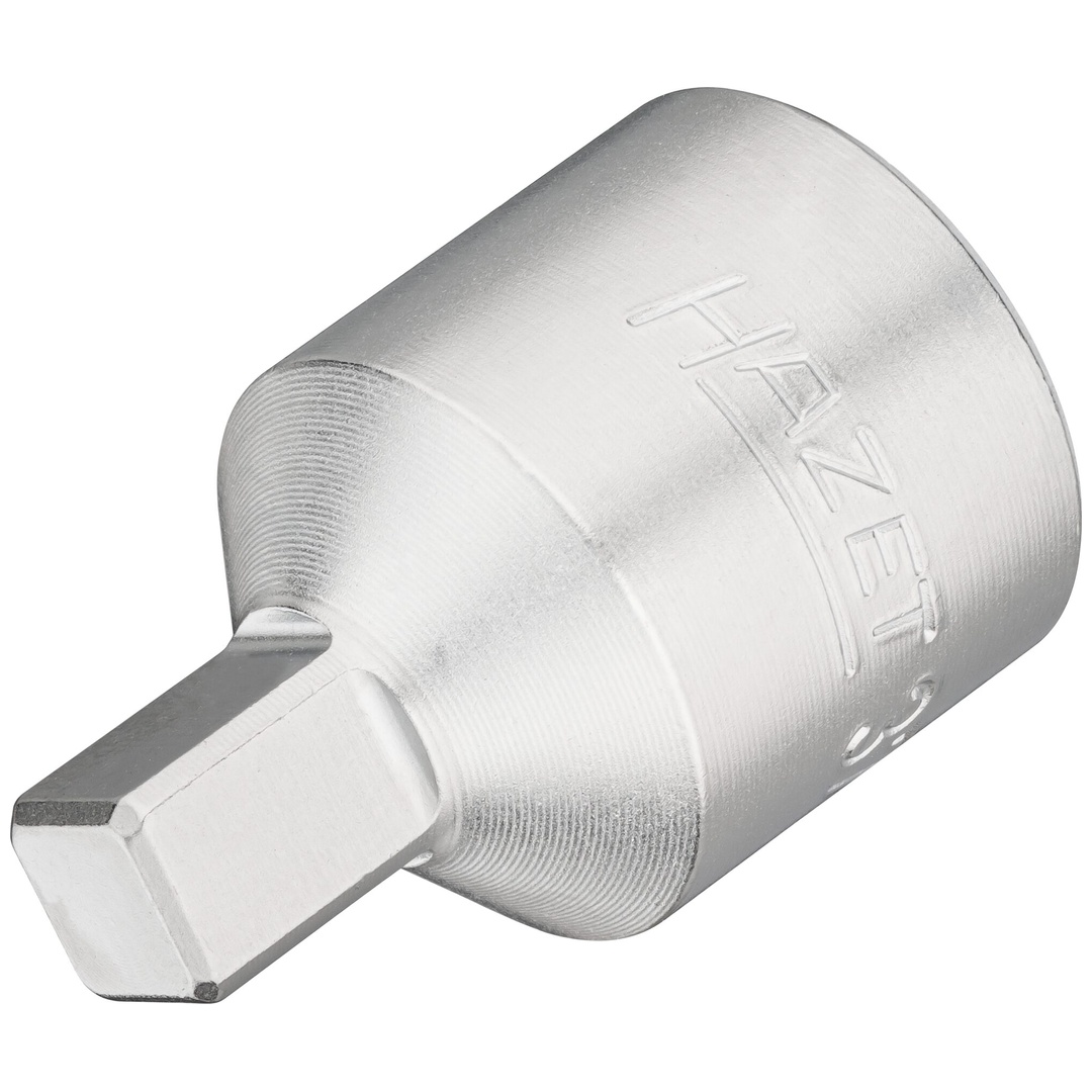 Hazet Öldienst Schraubendreher-Steckschlüsseleinsatz 3702, 1/2 (12,5 mm) Vierkant hohl, Innen Vierkant Profil, SW 8 mm