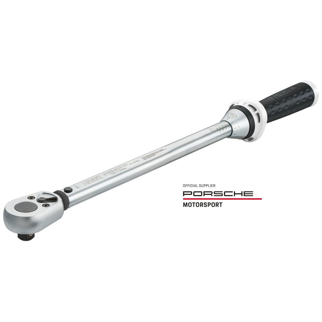 Hazet Drehmomentschlüssel 40 - 200 Nm, Genauigkeit: 3%, 1/2 (12,5 mm) Vierkant massiv, 519 mm lang