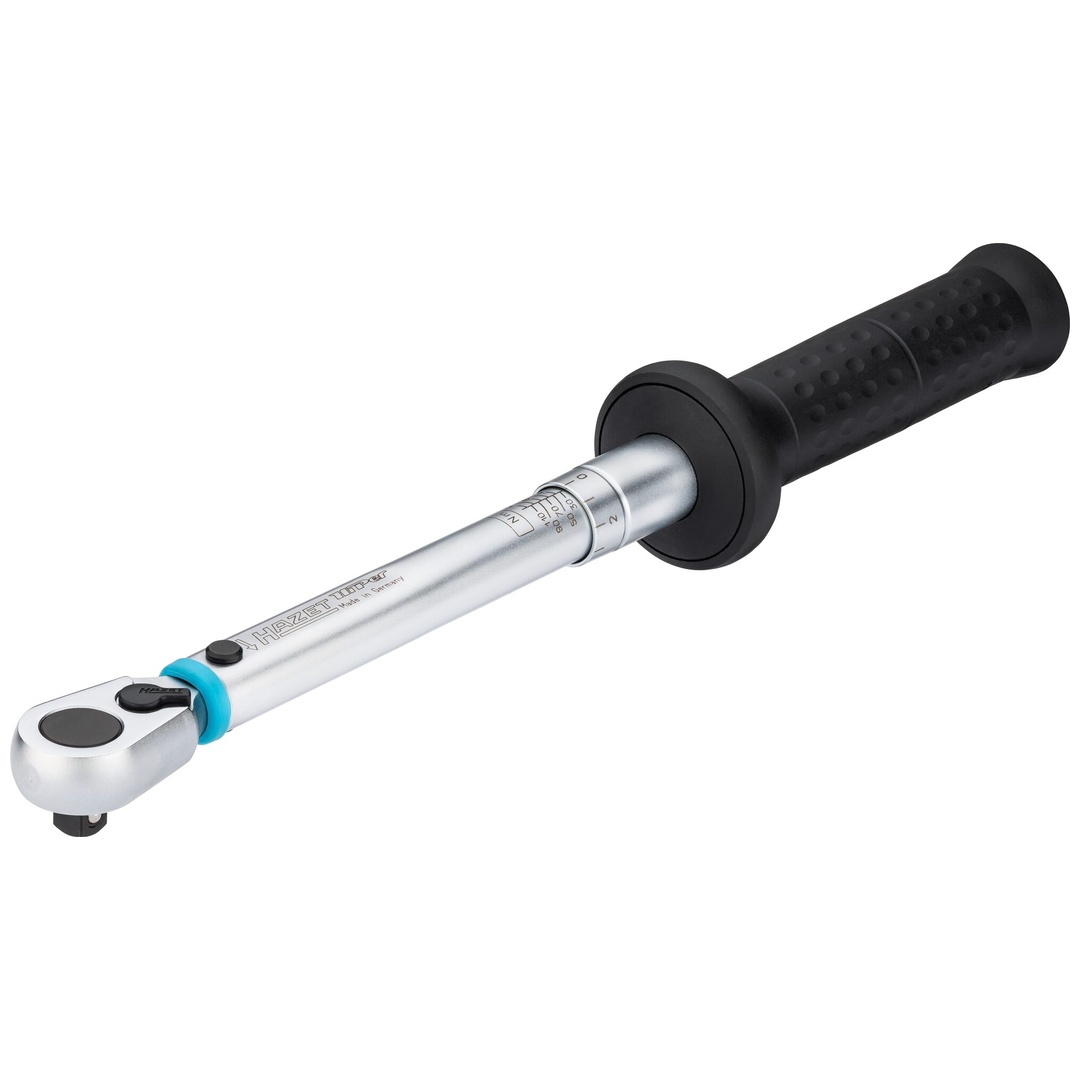 Hazet Drehmomentschlüssel 20 - 120 Nm, Genauigkeit: 2%, 3/8 (10 mm) Vierkant massiv, Länge 389 mm