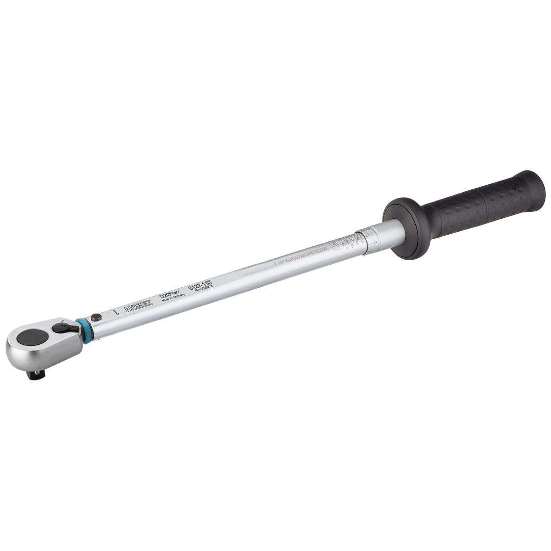 Hazet Drehmomentschlüssel, US-STANDARD 54.2 - 271.2 Nm, lbf: 40 - 200 lbf.ft Genauigkeit: 3%, 1/2 (12,5 mm) Vierkant massiv, Länge 545 mm