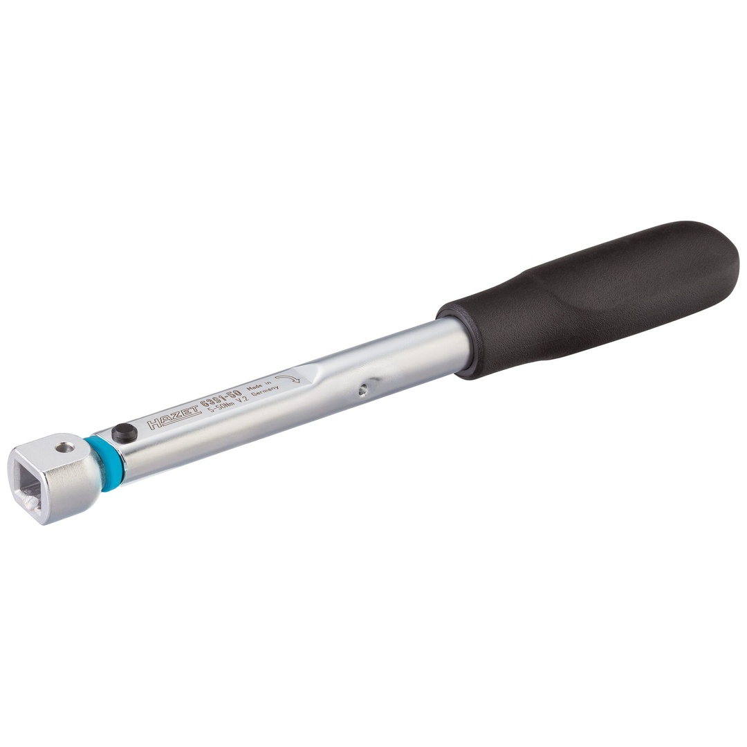 Hazet Drehmomentschlüssel 5 - 50 Nm, Genauigkeit: 2%, 9 x 12 mm Einsteck-Vierkant hohl, Länge 241 mm