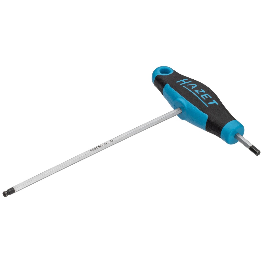 Hazet Schraubendreher, mit T-Griff 829KK-2.5, Innen Sechskant Profil, SW 2,5 mm