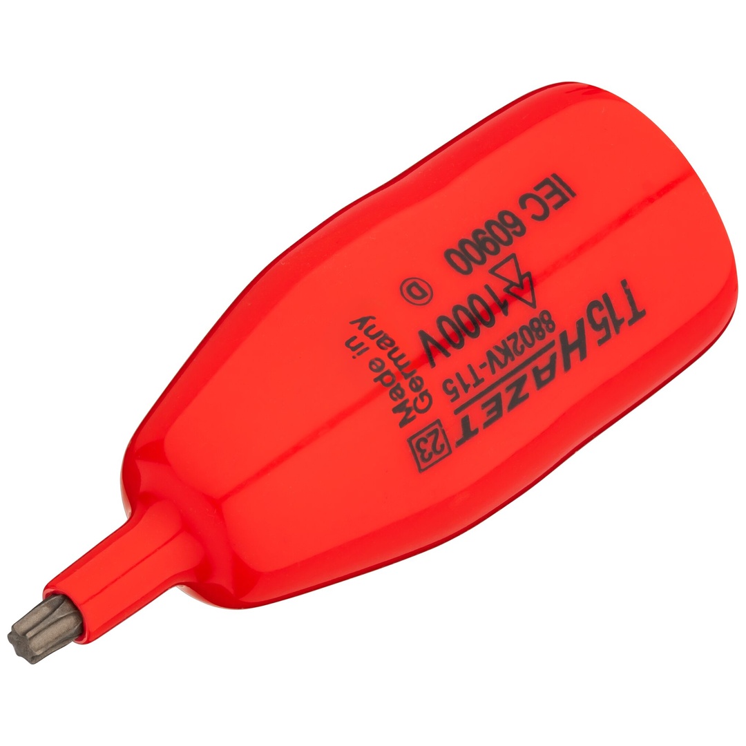 Hazet Schraubendreher-Steckschlüsseleinsatz, schutzisoliert 8802KV-T15, 3/8 (10 mm) Vierkant hohl, Innen TX Profil, SW T15