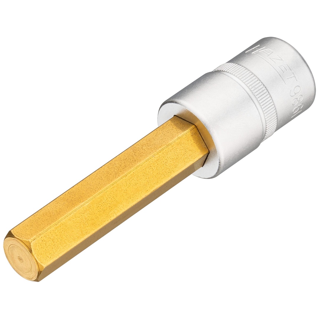 Hazet Schraubendreher-Steckschlüsseleinsatz 986L-14, 1/2 (12,5 mm) Vierkant hohl, Innen Sechskant Profil, SW 14 mm