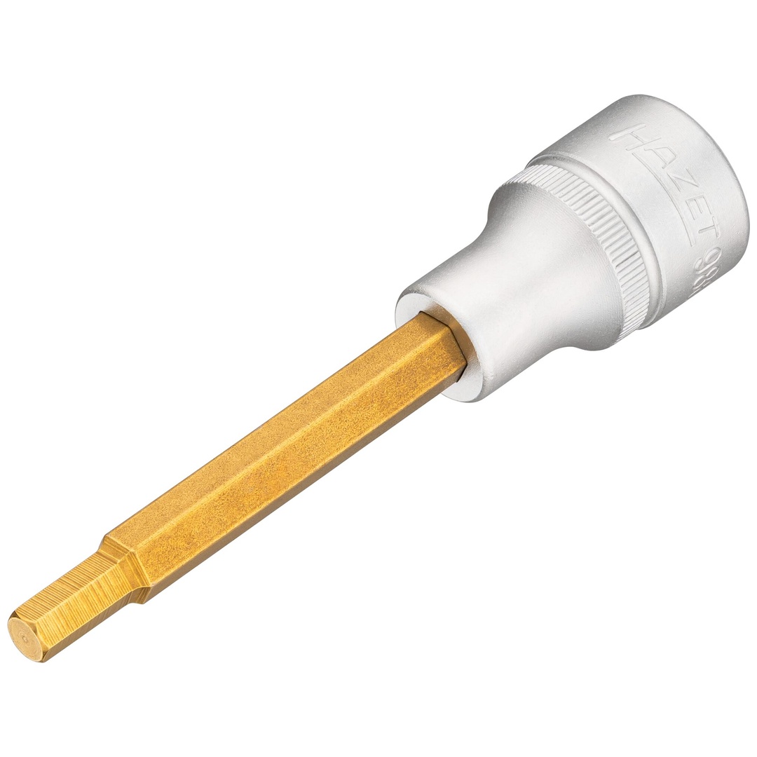 Hazet Schraubendreher-Steckschlüsseleinsatz 986L-6, 1/2 (12,5 mm) Vierkant hohl, Innen Sechskant Profil, SW 6 mm