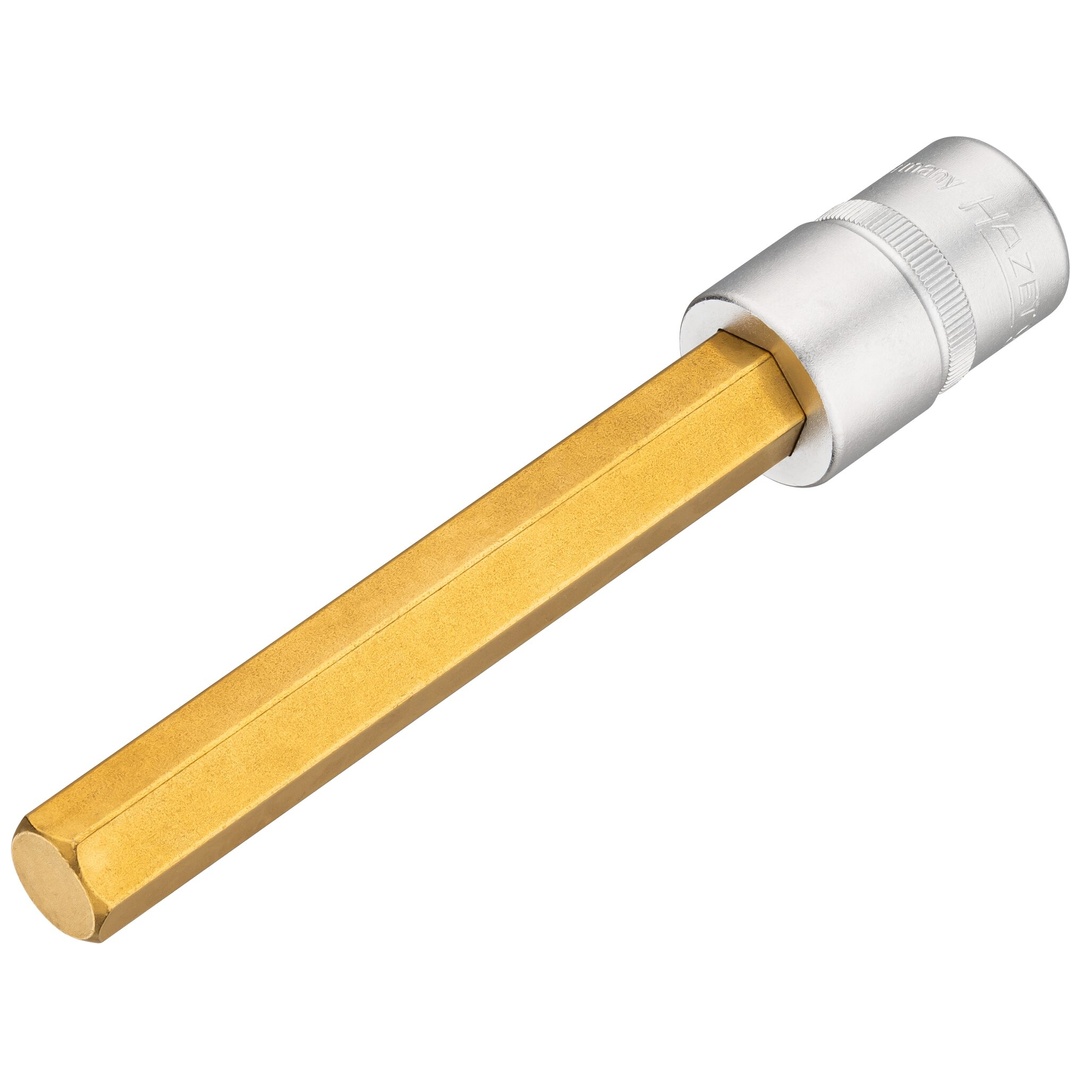 Hazet Schraubendreher-Steckschlüsseleinsatz 986SL-14, 1/2 (12,5 mm) Vierkant hohl, Innen Sechskant Profil, SW 14 mm