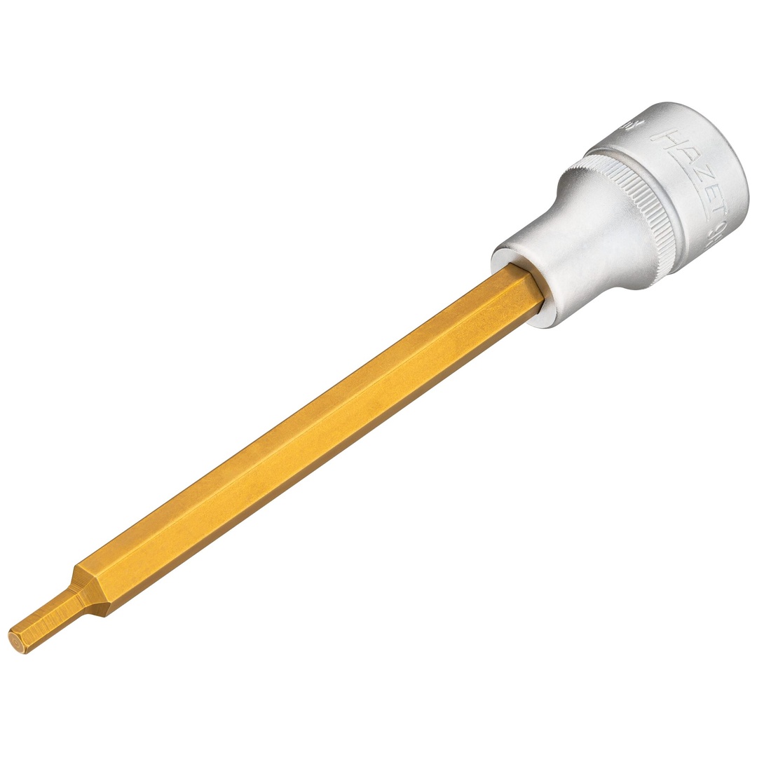 Hazet Schraubendreher-Steckschlüsseleinsatz 986SL-4, 1/2 (12,5 mm) Vierkant hohl, Innen Sechskant Profil, SW 4 mm