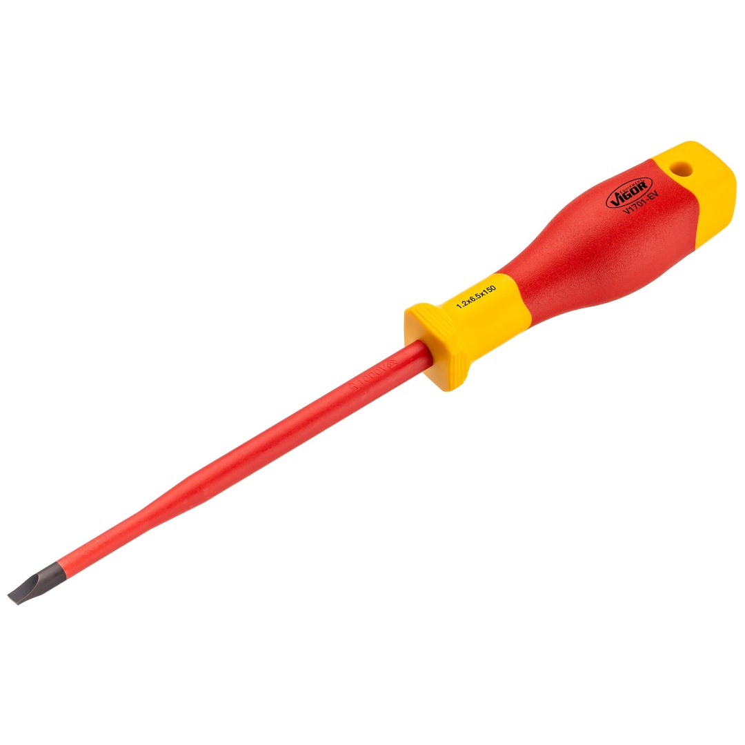 VIGOR Schraubendreher, EV, Schlitz Profil, SW 1,2 x 6,5 mm