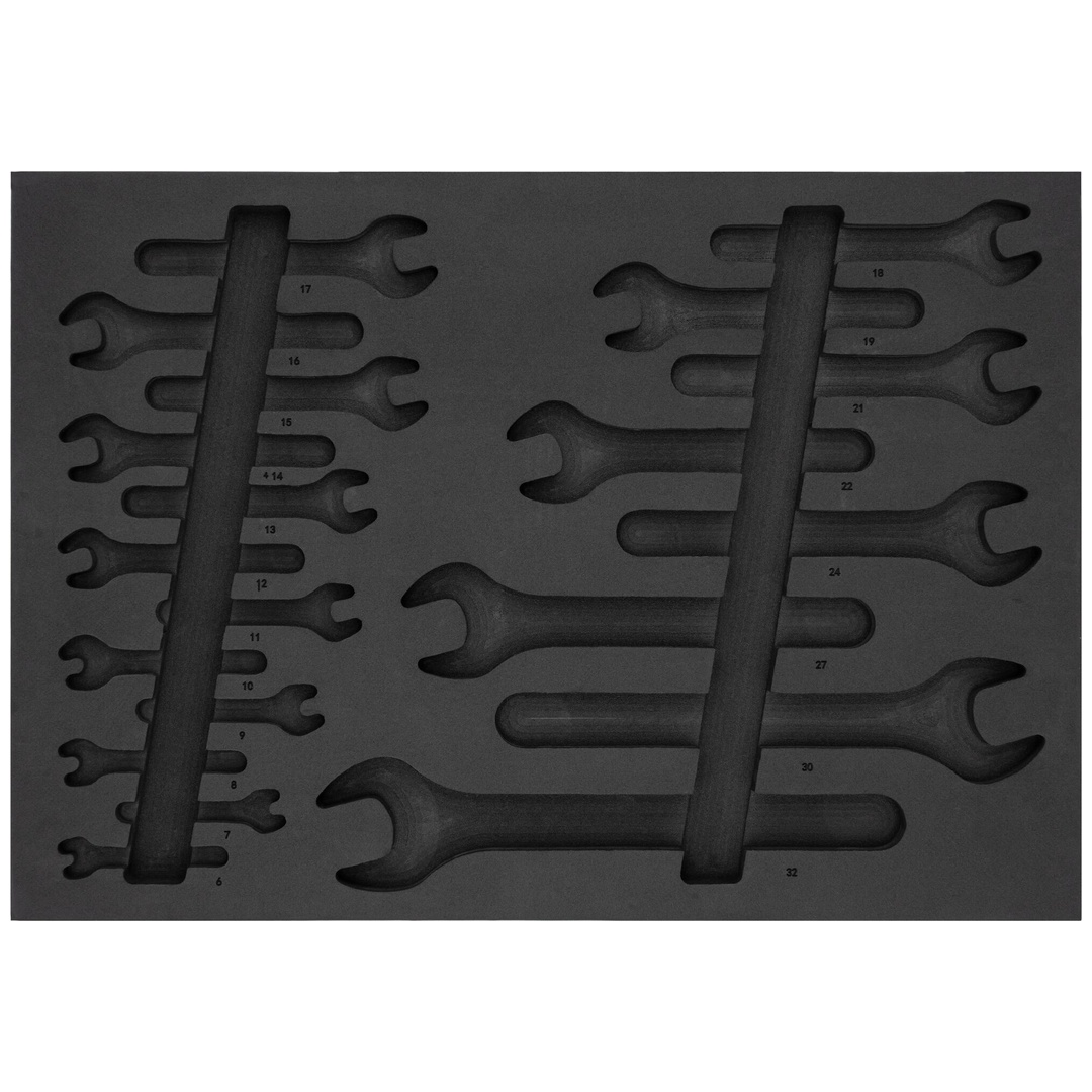 VIGOR Weichschaumeinlage, leer, V2026-L, (LxBxH) 563 x 393 x 35 mm