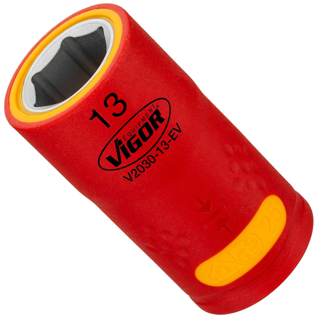 VIGOR Steckschlüsseleinsatz, EV, 3/8 (10 mm) Vierkant hohl, Außen Sechskant Profil, SW 13 mm