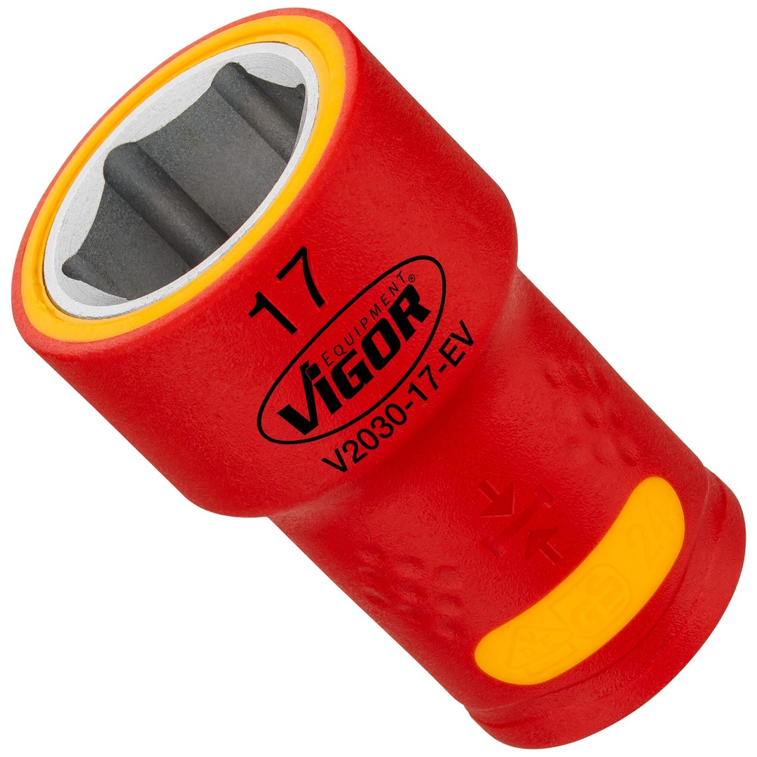 VIGOR Steckschlüsseleinsatz, EV, 3/8 (10 mm) Vierkant hohl, Außen Sechskant Profil, SW 17 mm