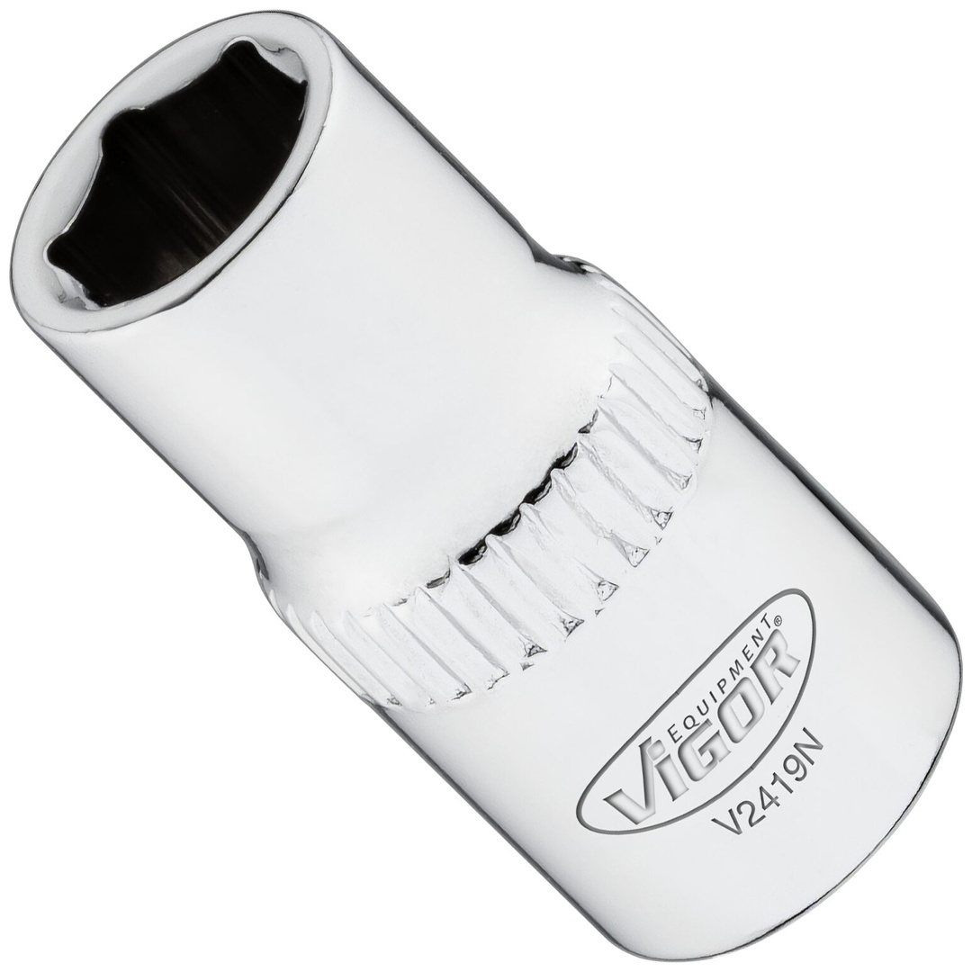 VIGOR Steckschlüsseleinsatz, 1/4 (6,3 mm) Vierkant hohl, Außen Sechskant Profil, SW 7 mm