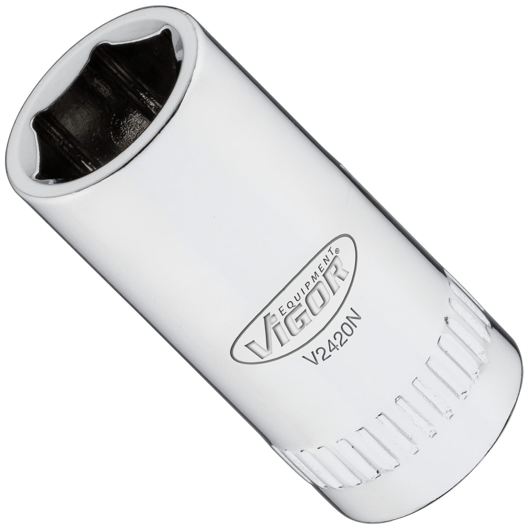 VIGOR Steckschlüsseleinsatz, 1/4 (6,3 mm) Vierkant hohl, Außen Sechskant Profil, SW 8 mm