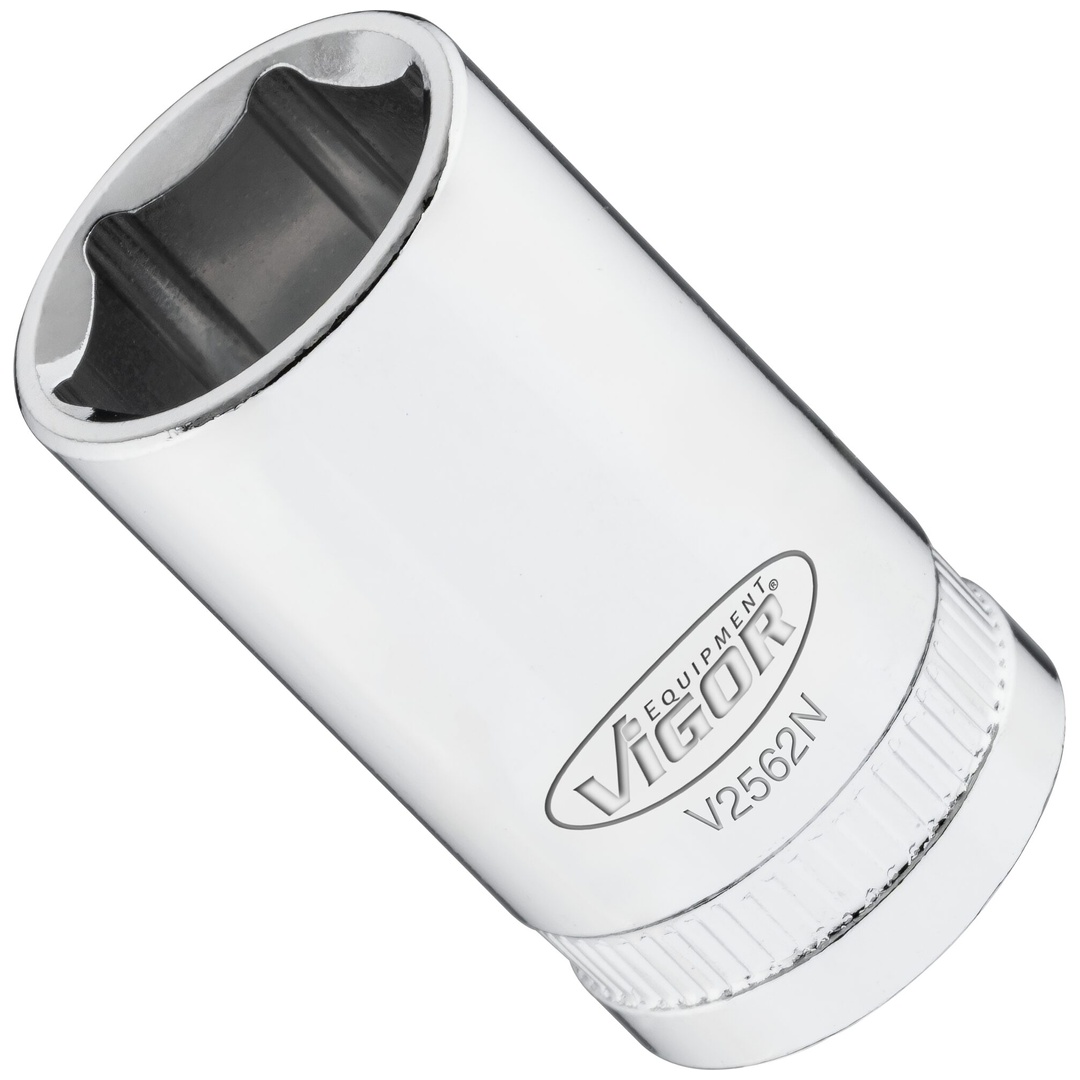 VIGOR Steckschlüsseleinsatz, 1/2 (12,5 mm) Vierkant hohl, Außen Sechskant Profil, SW 16 mm