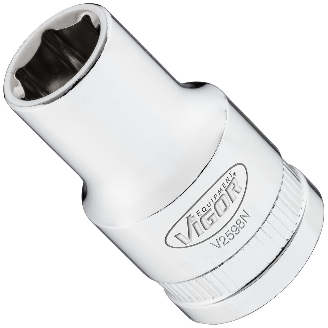 VIGOR Steckschlüsseleinsatz, 1/2 (12,5 mm) Vierkant hohl, Außen Sechskant Profil, SW 11 mm