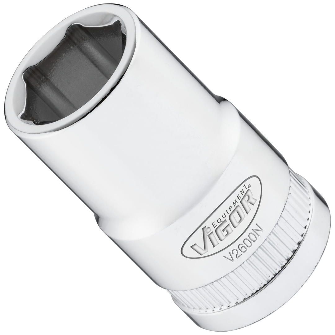 VIGOR Steckschlüsseleinsatz, 1/2 (12,5 mm) Vierkant hohl, Außen Sechskant Profil, SW 14 mm