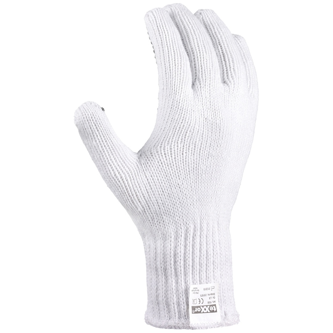 BIG Strickhandschuh einseitig genoppt PES Gr. 9 weiß