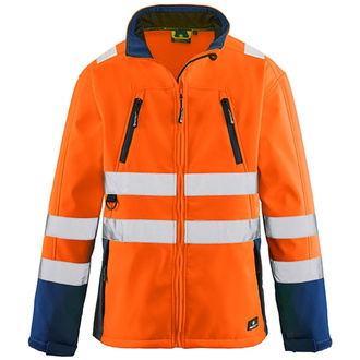 BIG Warnsoftshelljacke Pittsburgh Gr. S orange-navy