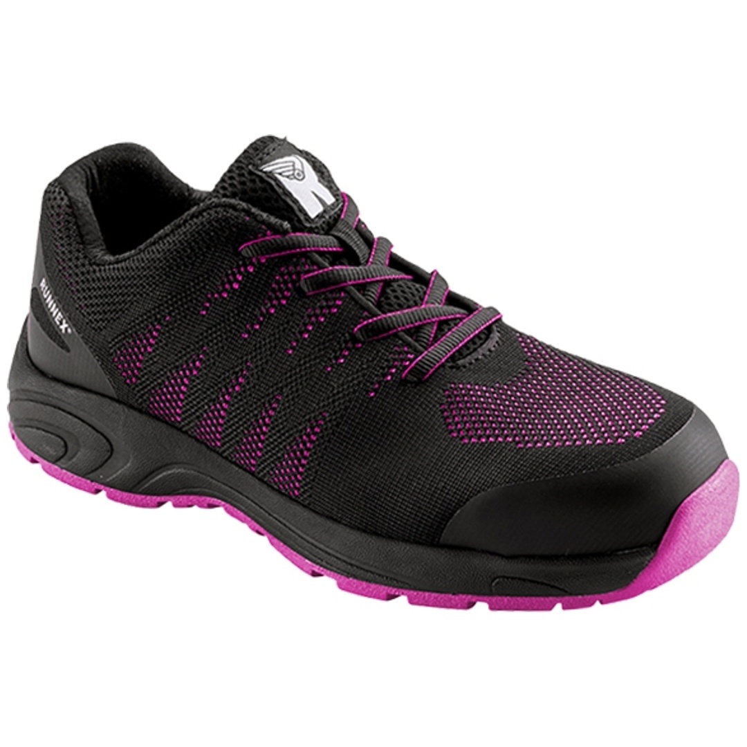 RUNNEX Sicherheitshalbschuh GirlStar 5180 S1P ESD Gr. 40 schwarz/pink