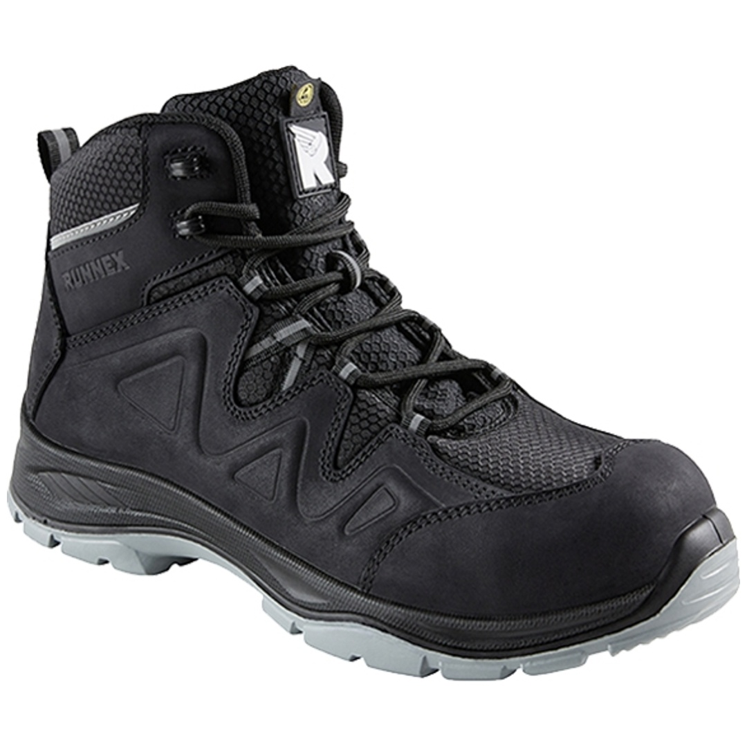 RUNNEX Sicherheitsstiefel SmartStar 5303 S3S ESD Gr. 43 schwarz/grau