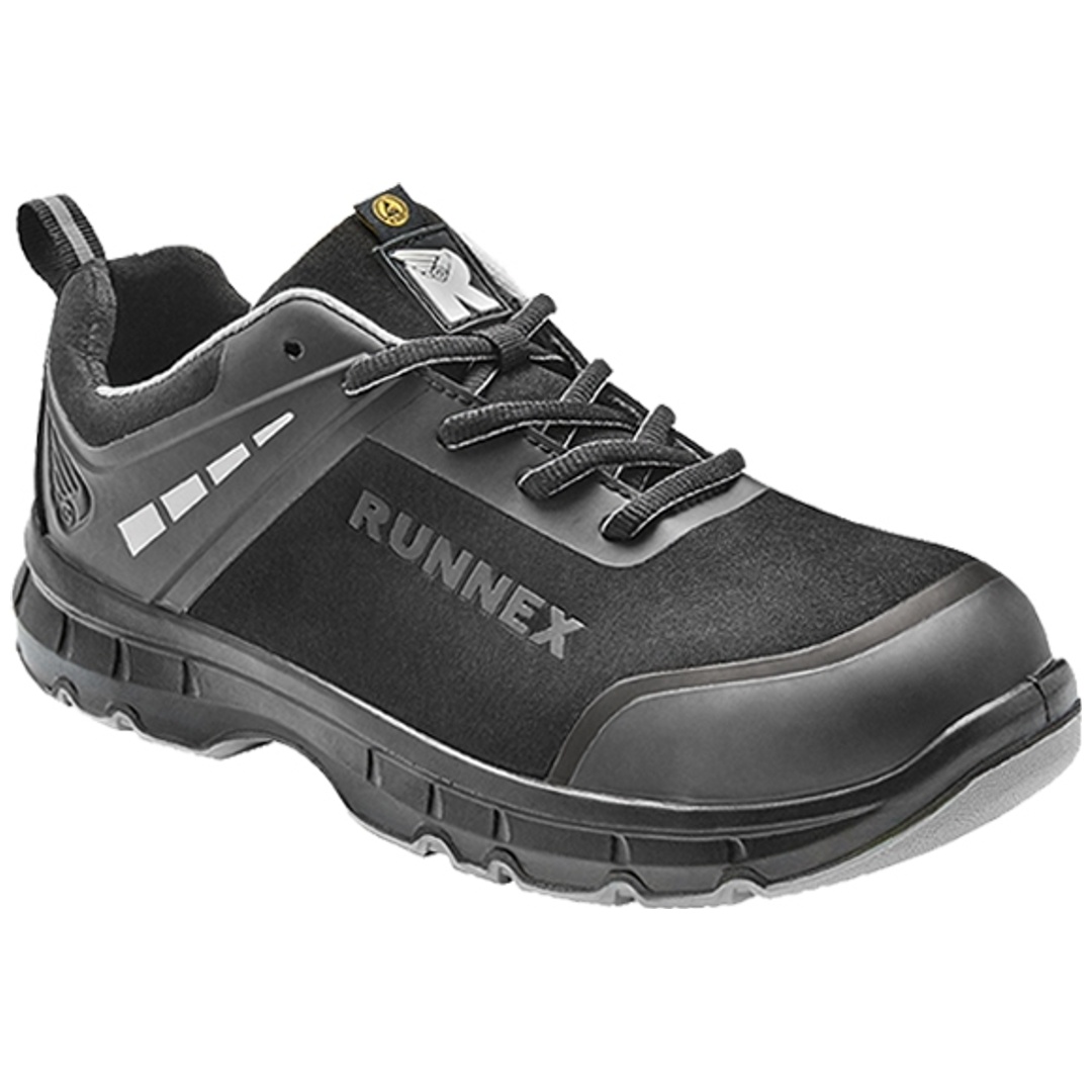 RUNNEX Sicherheitshalbschuh FlexStar 5370 S3 ESD Gr. 40 schwarz/grau