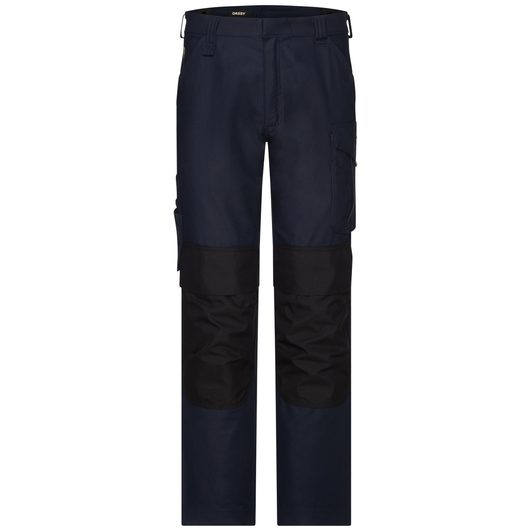 Dassy Arbeitsbundhose mit Kniepolstertaschen Ando 201180 Gr. 56-MINUS nachtblau/schwarz