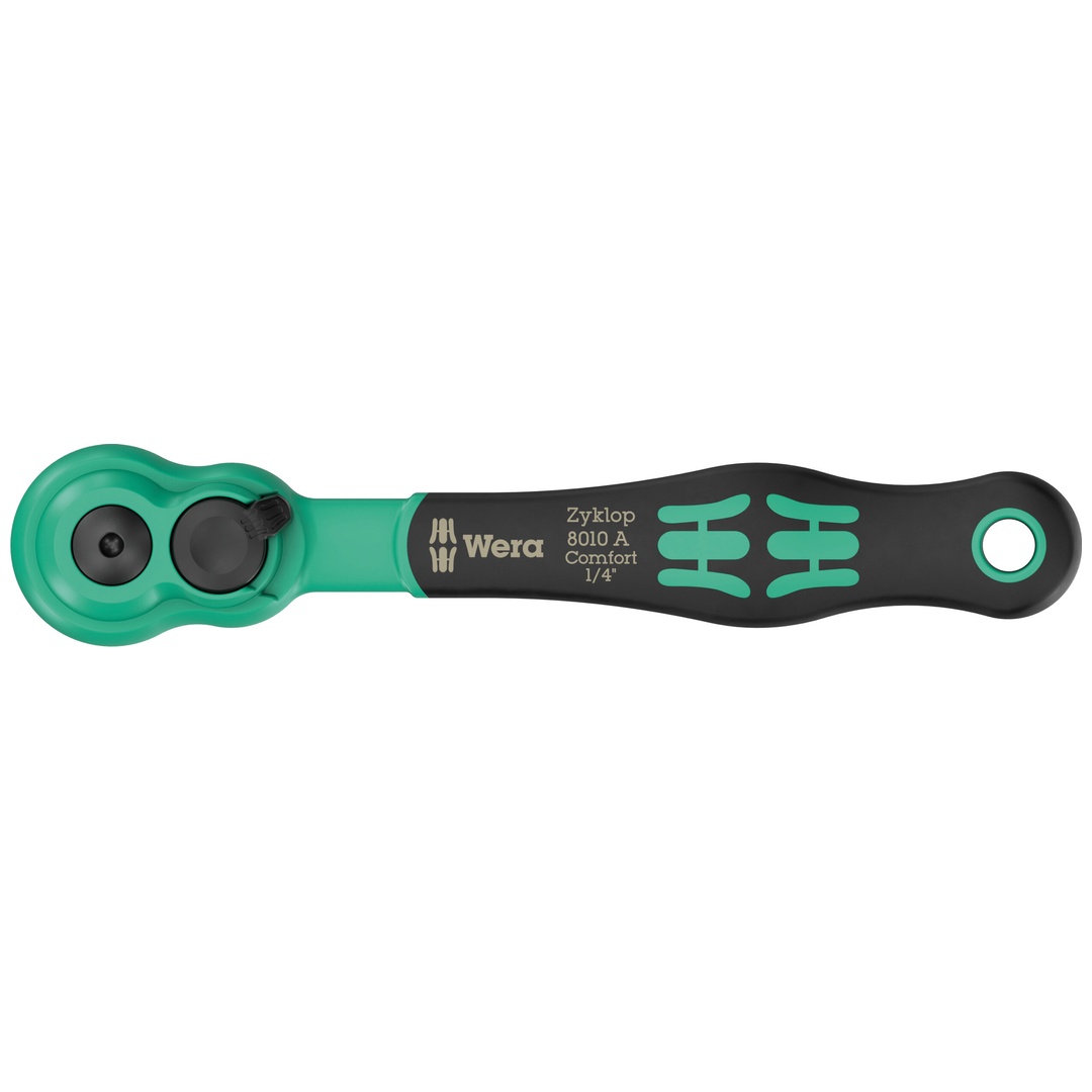 Wera 8010 A Zyklop Comfort Knarre, mit Umschalthebel, mit 1/4-Antrieb