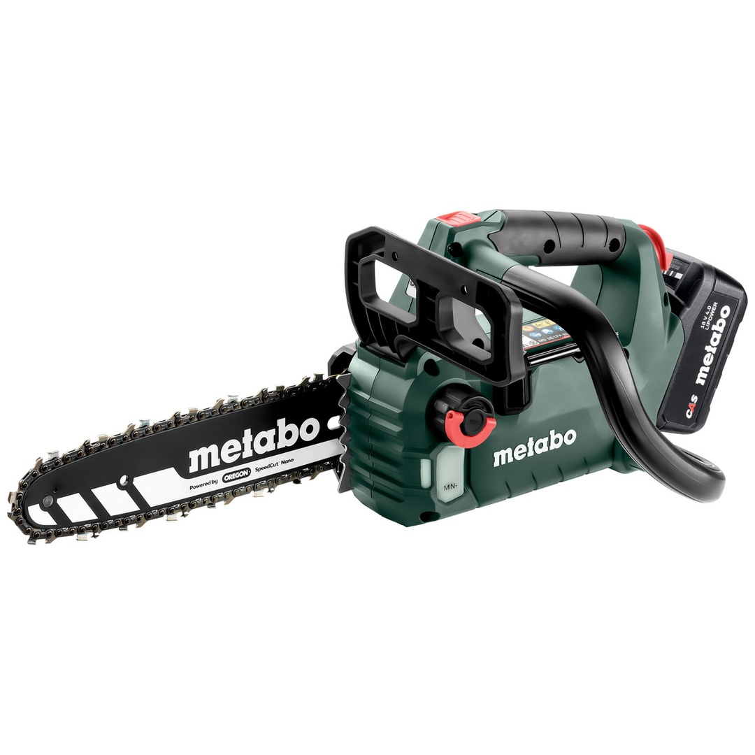 Metabo Akku-Kettensäge MS 18 LTX BL 25, incl. Akku Li-Power 4 Ah, Ladegerät, Zubehör, Karton