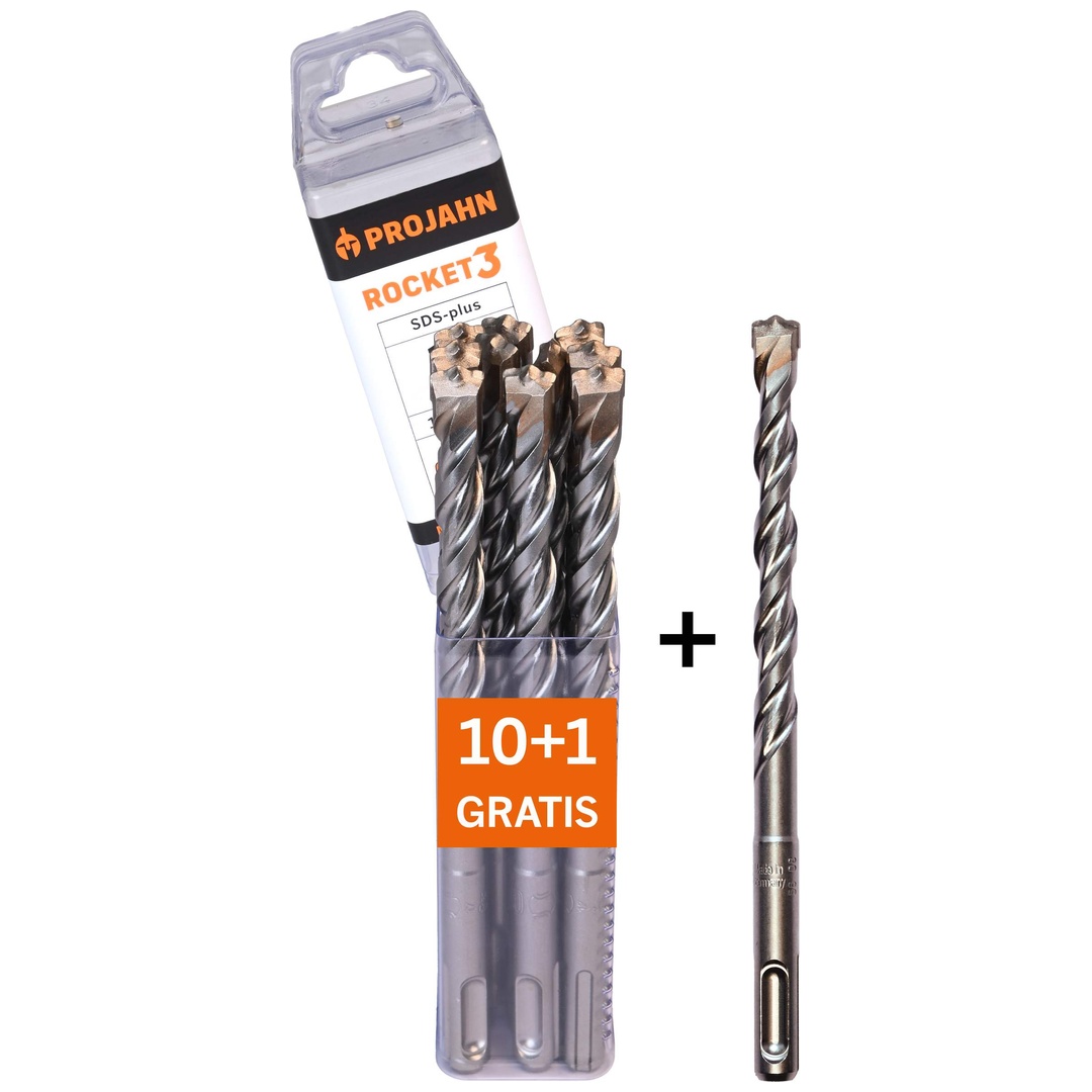 Projahn Hammerbohrer ROCKET 3 SDS-plus 6x110mm 11er Pack