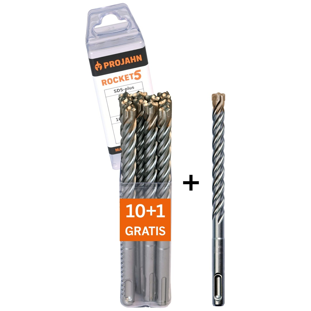 Projahn Hammerbohrer ROCKET 5 SDS-plus 10x160mm 11er Pack