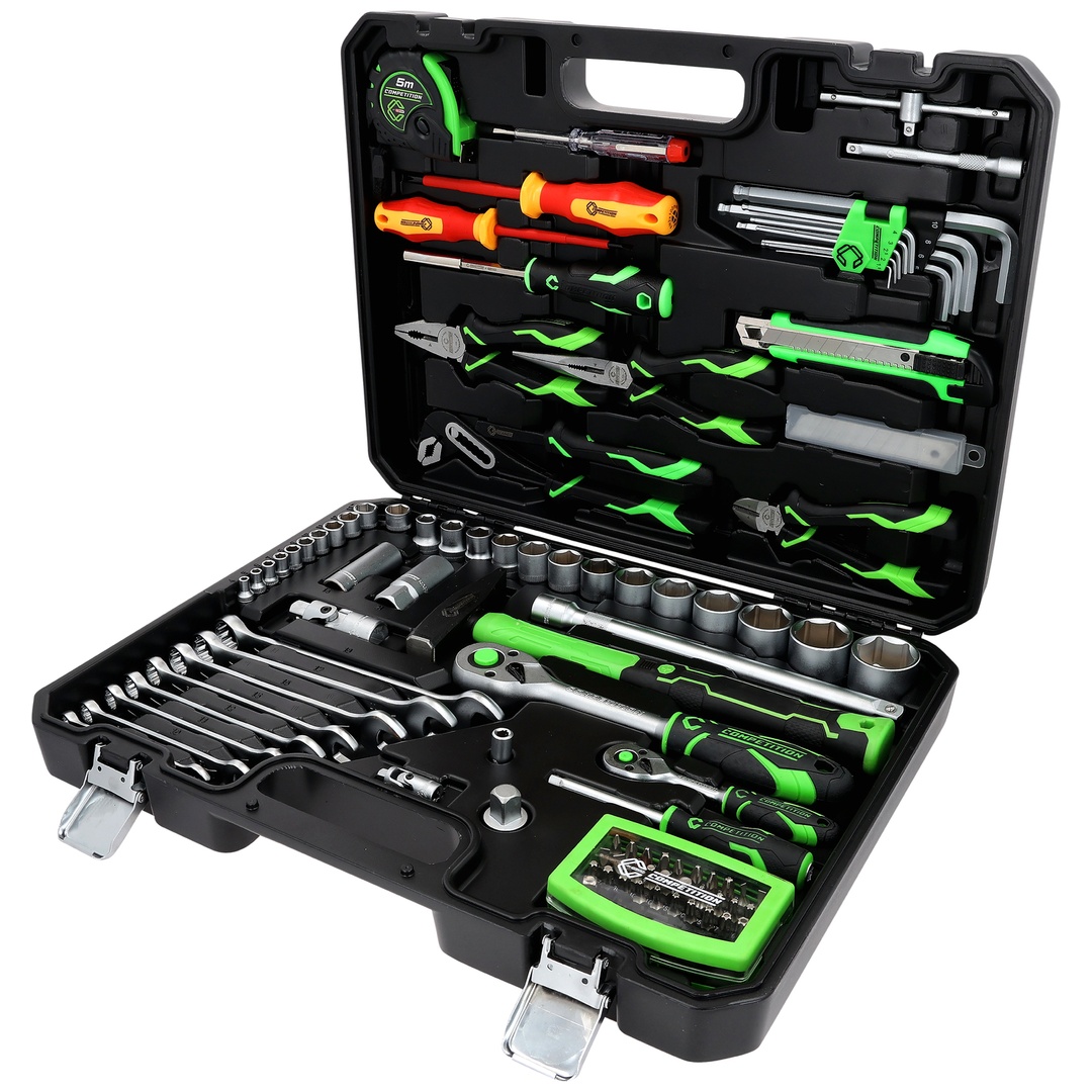 KS Tools COMPETITION 1/4+1/2 Universal-Werkzeug-Satz, 106-tlg.