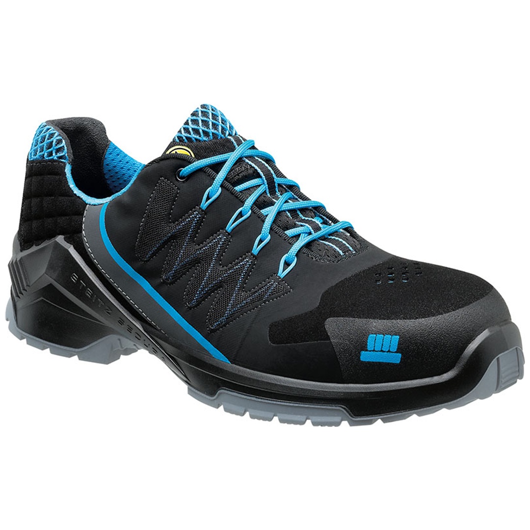 Steitz Secura Sicherheitshalbschuh VD 1100 SST S1 ESD Gr. 40 schwarz/blau