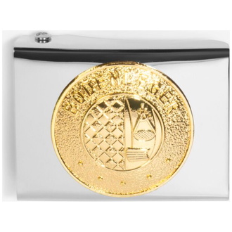 FHB NORMAN Koppelschloss Bodenleger, silber