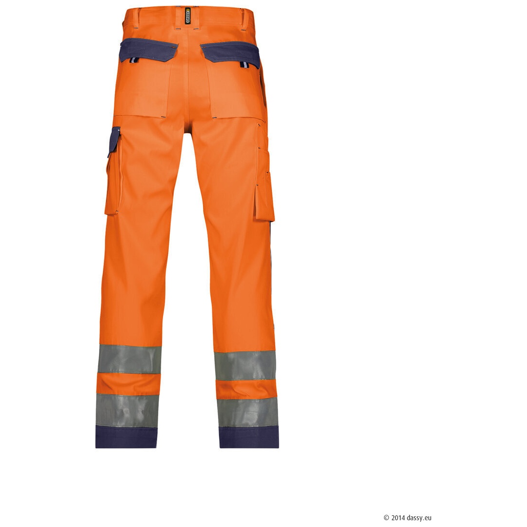 DRESS CONFECT Dassy Warnschutzhose Buffalo PESCO74 PLUS Gr. 53 orange/dunkelblau