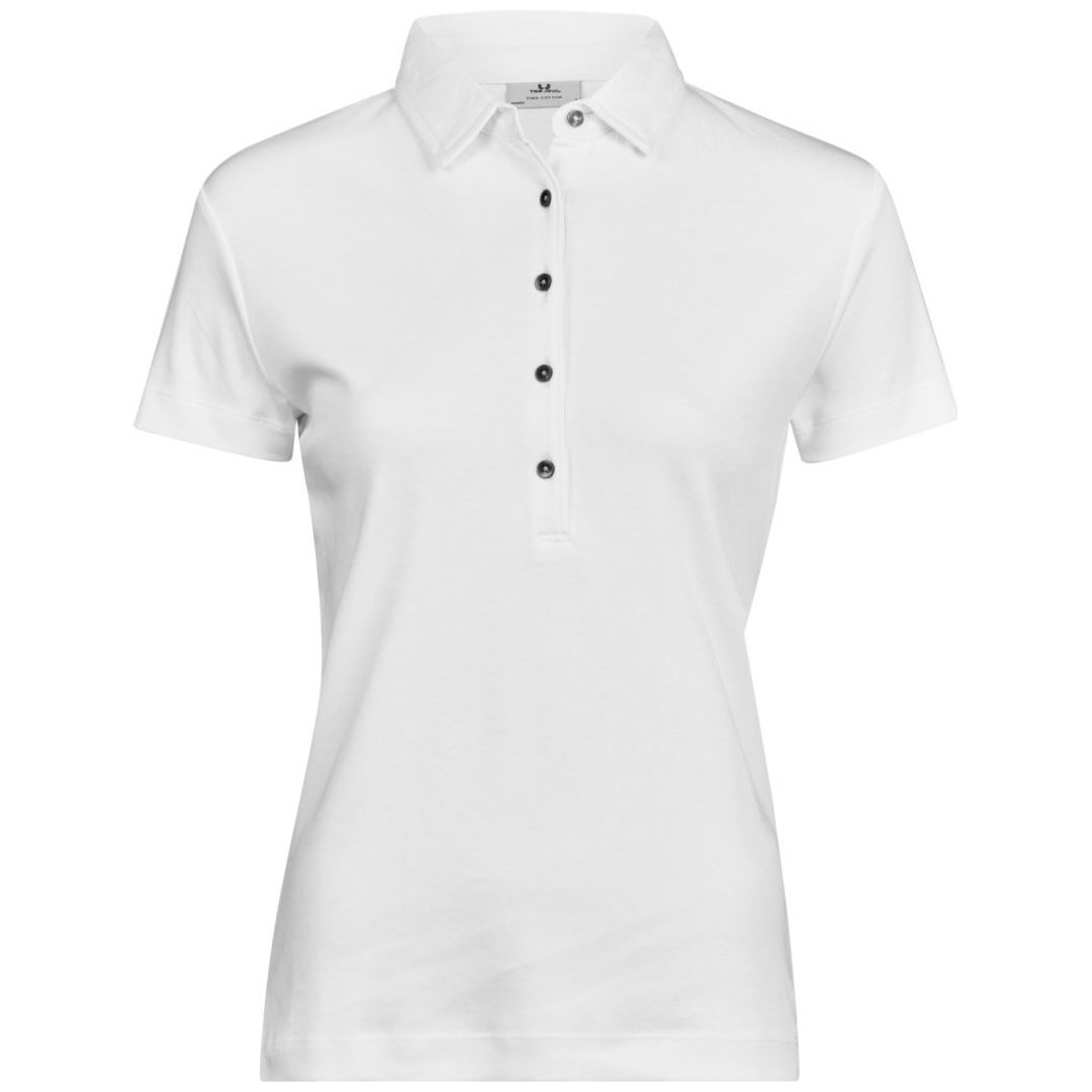 Cotton Classics-18.1441 Damen Pima Baumwoll Polo Gr. L white