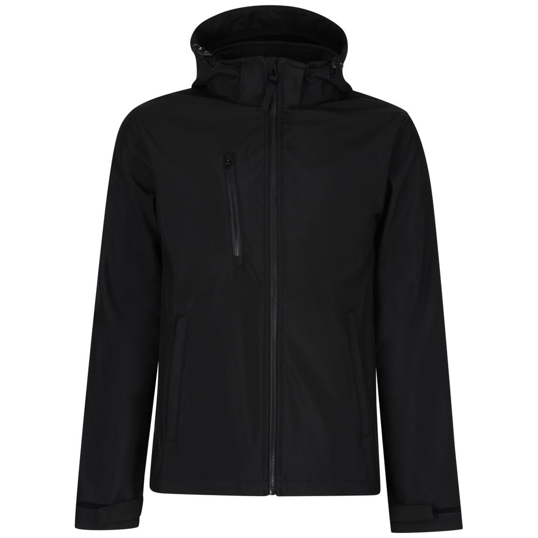 Regatta Professional Cotton Classics-36.A701 3-Lagen Kapuzen Softshell Jacke Venturer Gr. S black/black