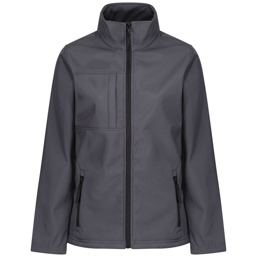 Regatta Professional Cotton Classics-36.A689 Damen 3-Lagen Softshell Jacke Octagon II Gr. 10_S seal grey/black