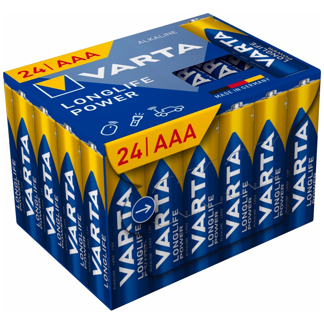 VARTA Batterie Longlife Power AAA, Big Box 24-er