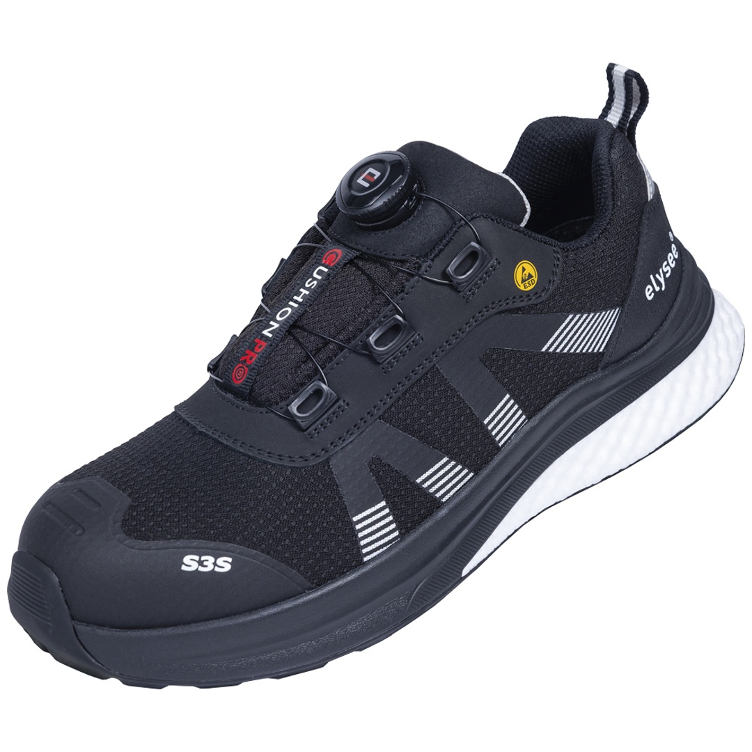 Elysee Sicherheitshalbschuh CUSHIONPRO Shield S3S FO SR SC ESD Gr. 40 schwarz
