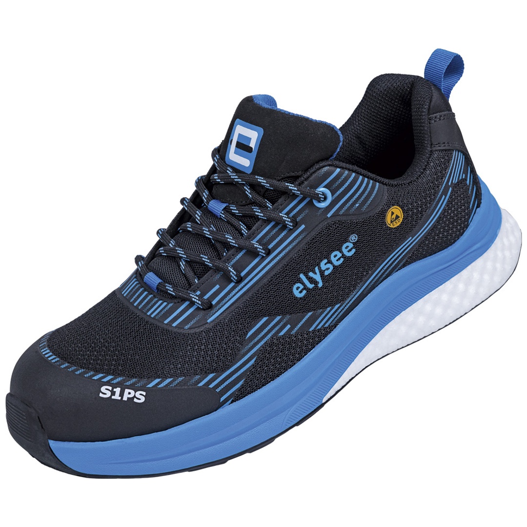 Elysee Sicherheitshalbschuh CUSHIONPRO Delta S1PS FO SR SC ESD Gr. 42 schwarz/blau