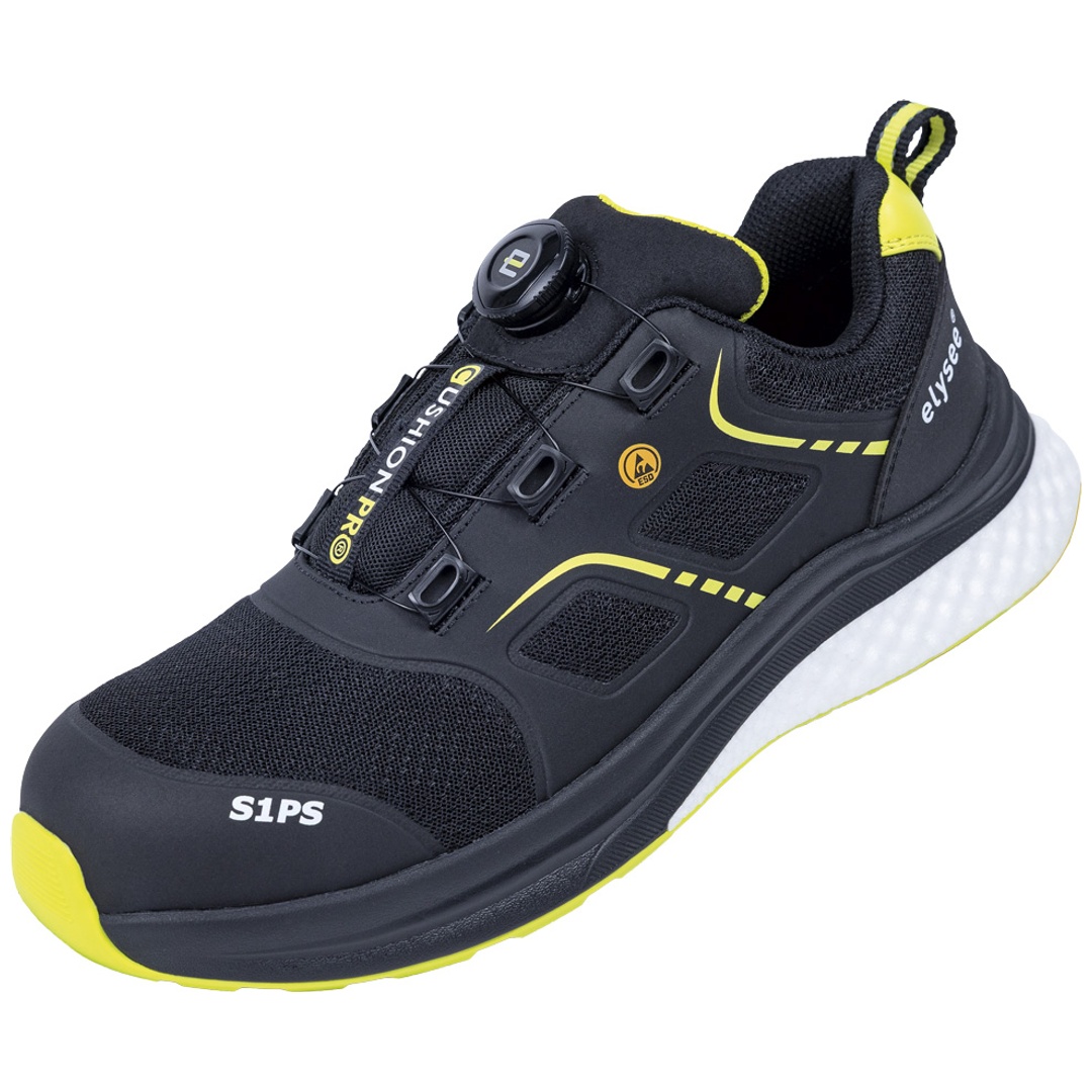 Elysee Sicherheitshalbschuh CUSHIONPRO Flex I S1PS FO SR SC ESD Gr. 48 schwarz