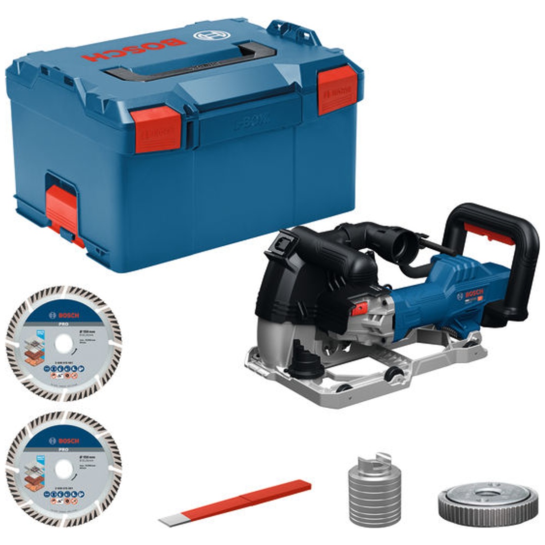 Bosch Professional Bosch Mauernutfräse GNF20-40 in L-BOXX, incl. Trennscheiben, Zubehör, L-BOXX