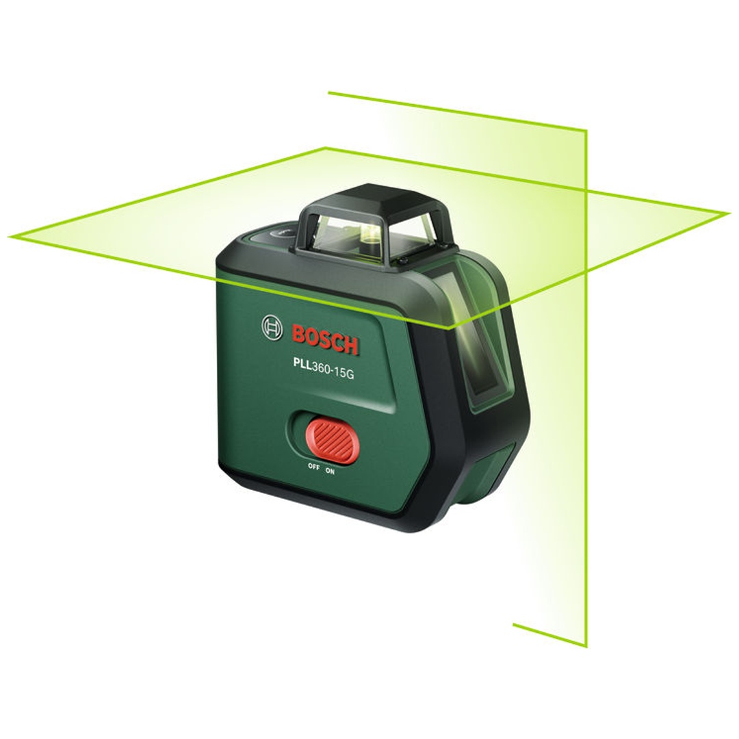 Bosch Professional Bosch Kreuzlinien-Laser PLL360-15G, incl. 1x Akku BA 3.6 V 2 Ah, Tasche