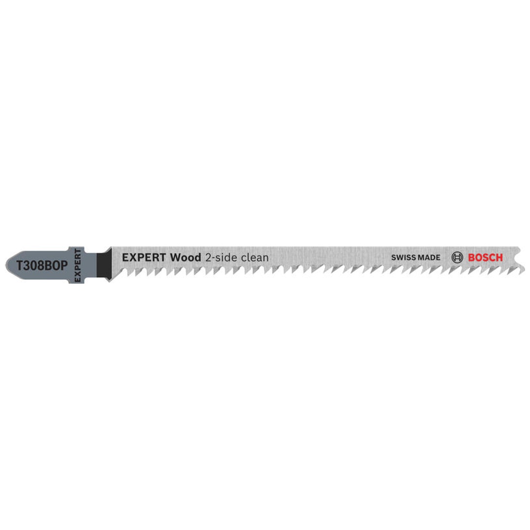 Bosch EXPERT Wood 2-side clean T308BOP Stichsägeblatt, 2-tlg.