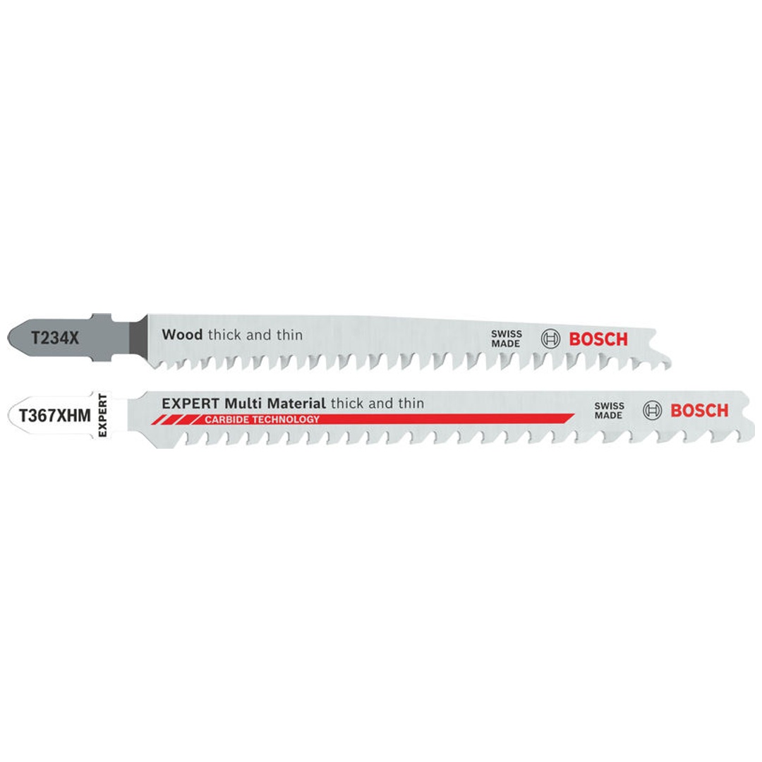 Bosch Stichsägeblätter Set T234X+EXPERT Multi Material thick and thin T367XHM, 26-tlg.